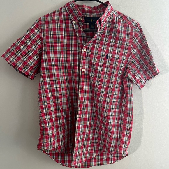 Ralph Lauren Other - Polo Ralph Lauren Youth Plaid Short Sleeve‎ Button Down Large ( 14-16)